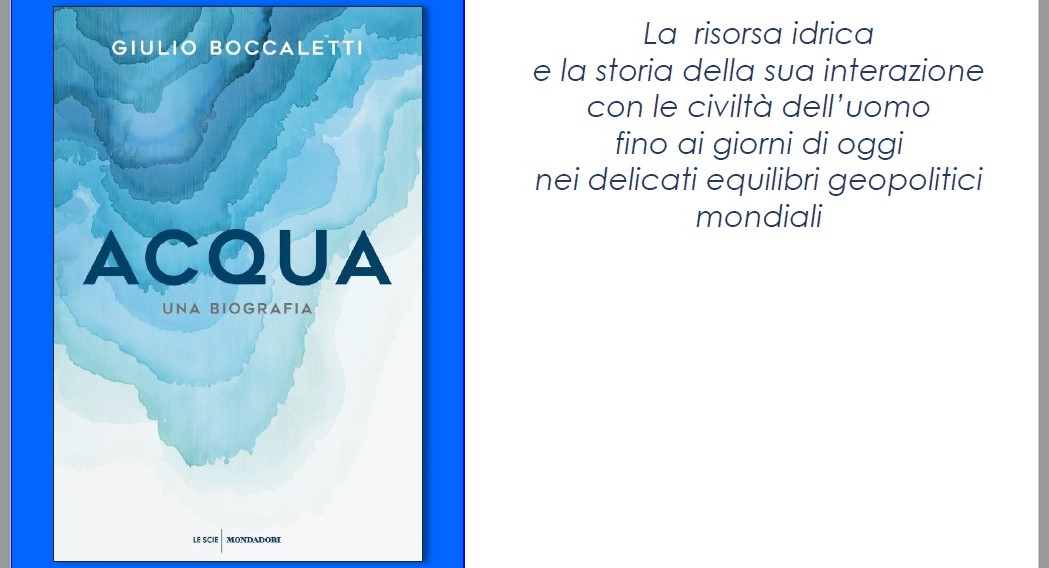 “Acqua” e ambiente: conversazione con il prof. Giulio Boccaletti
